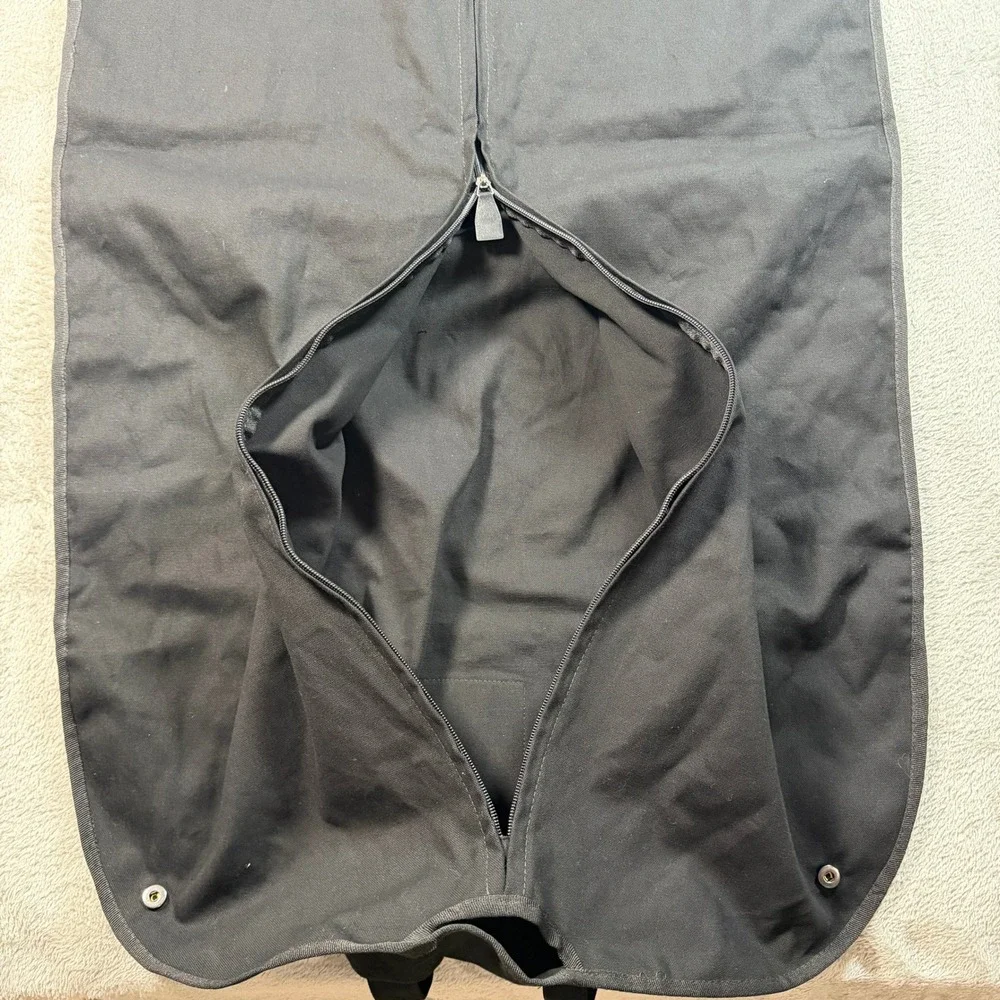 Loewe Garment Bag Unisex OS Black Canvas Leather Logo Travel Suit Cover